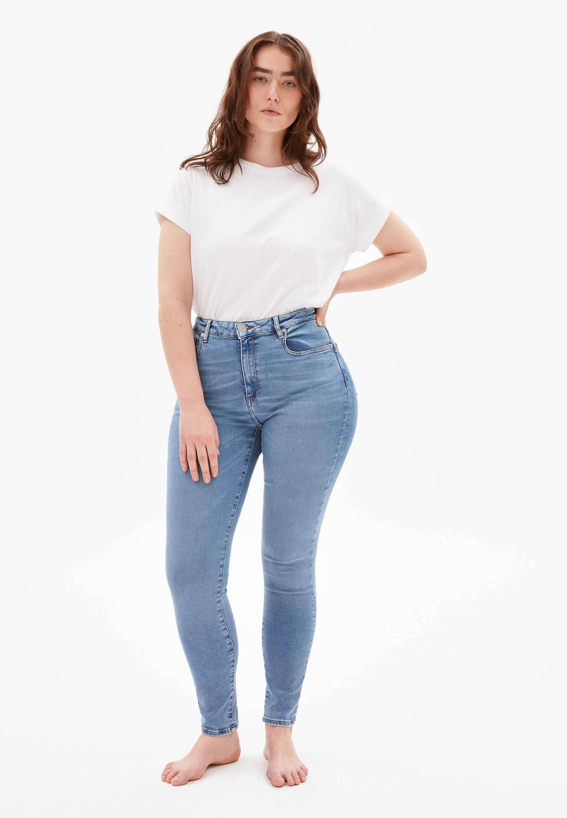 ARMEDANGELS TILLAA X STRETCH - Jeans Skinny Fit - sky blue/lichtblauw -  Zalando.nl