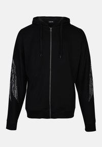 RHINESTONE ZIP THROUGH - Jaka ar rāvējslēdzēju - black