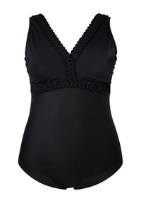 Ulla Popken RIBBON TRIM - Costume da bagno - black