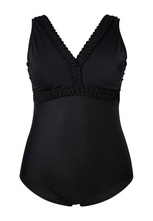 Ulla Popken RIBBON TRIM - Costume da bagno - black
