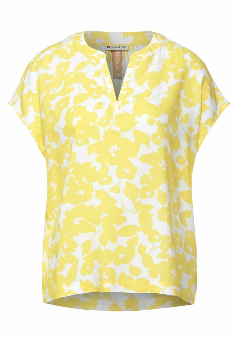 Damen T-Shirts | Street One Bluse gelb/hellgelb - CC14286 Damen T-Shirts | Street One Bluse gelb/hellgelb - CC14286