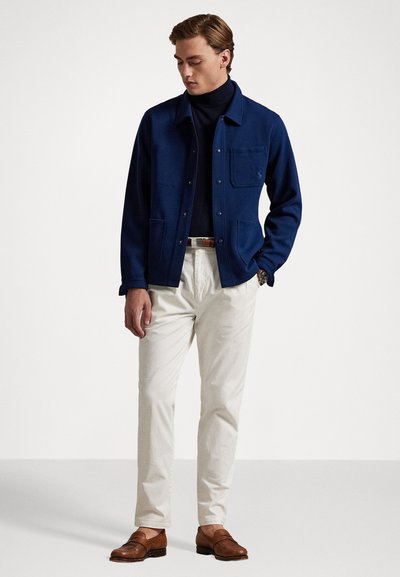 Polo Ralph Lauren DOUBLE-KNIT OVERSHIRT - Πουκά μισο - east side royal