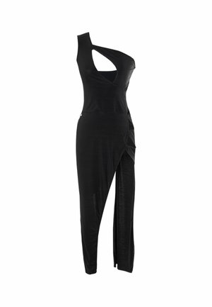 #VDR VILLADELLEROSE, ASYMMETRIC CUT-OUT DRESS - Robe de jour - black