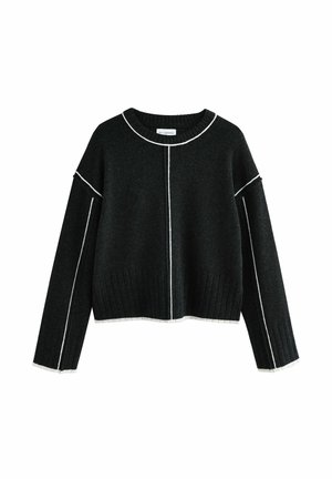 CREW NECK - Svetrík - charcoal tipped