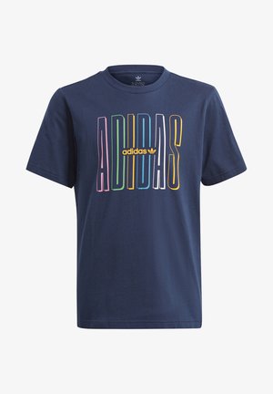 ADICOLOR CLASSICS 3-STRIPES LONG SLEEVE TEE - Camiseta estampada - collegiate navy