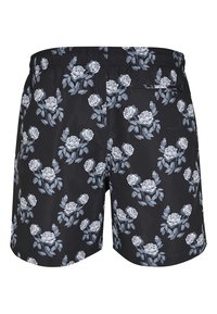 Urban Classics PATTERN - Kupaće hlače - black/rose