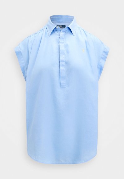 Polo Ralph Lauren LINEN POPOVER SHIRT - Blūze - austin blue
