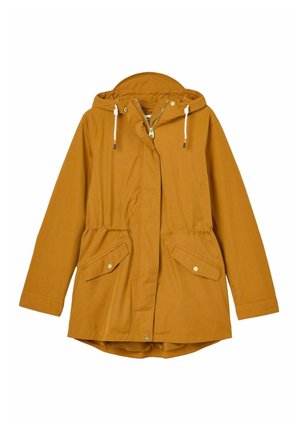 REGULAR FIT-PORTWELL RAIN WITH HOOD - Parka - dark yellow