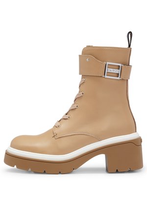 Bottines de cowboy / motard - beige