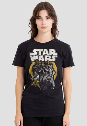 Star Wars, STAR WARS RETRO COMIC GROUP - Print T-shirt - black
