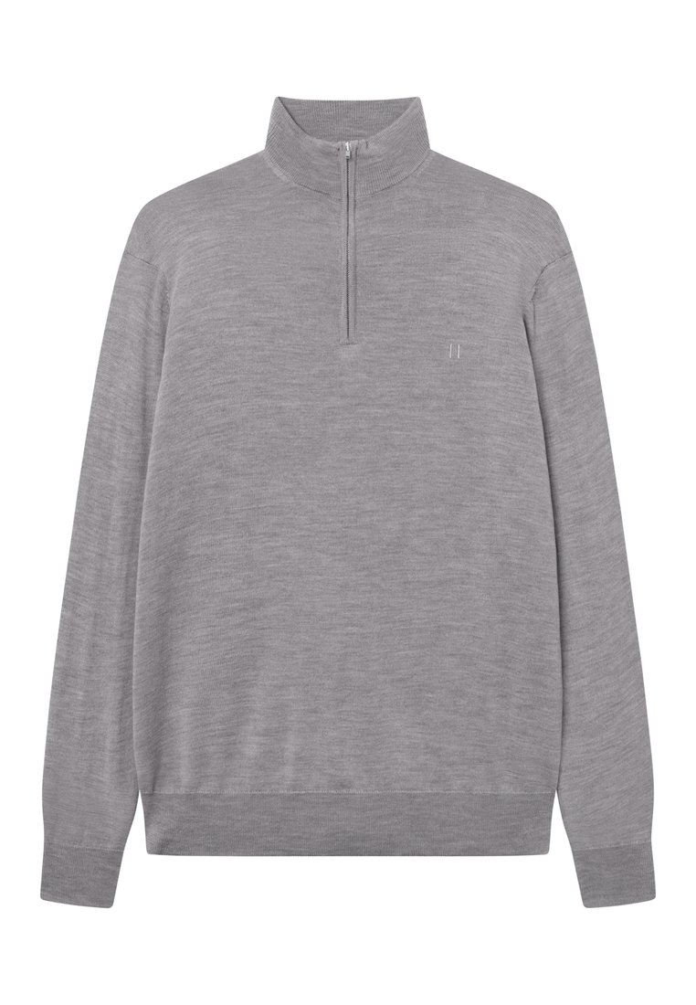 Les Deux GREYSON HALF ZIP  - Pulóver - concrete melange