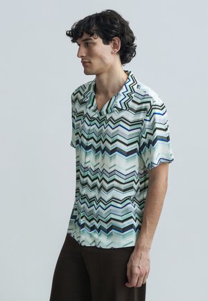 SHORT SLEEVE SHIRT - Shirt - blue tones