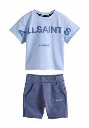 smALLSAINTS OVERSIZED T-SHIRT AND SWEAT SHORT SET  . - Dresside alumine osa - blue