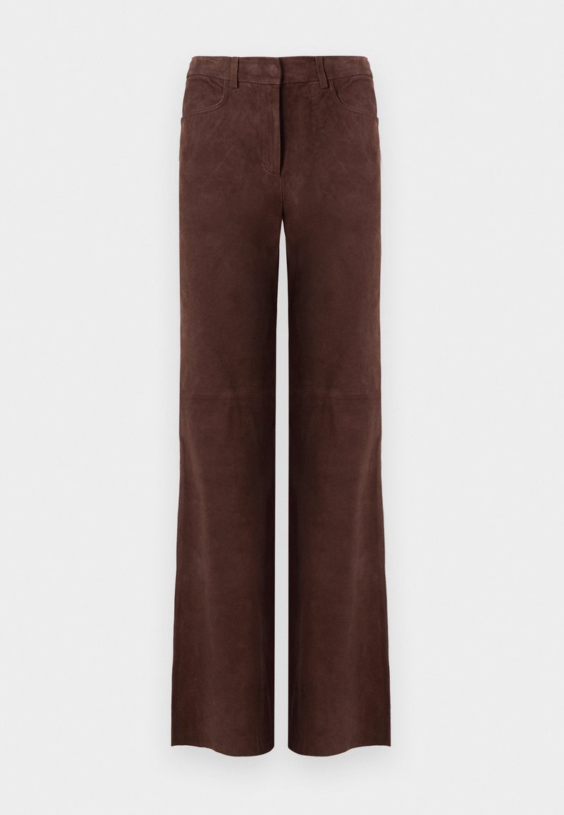 REMAIN Leren broek bruin