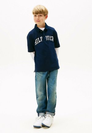 MIXED LOGO REGULAR FIT - Poloshirt - dark blue
