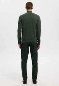 Selected Homme SLHBERG HALF ZIP  - Jumper - forest nightdetail twist