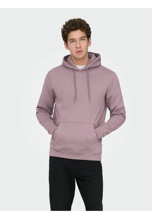 ONSCONNOR REG NOOS - Pulover s kapuco - twilight mauve