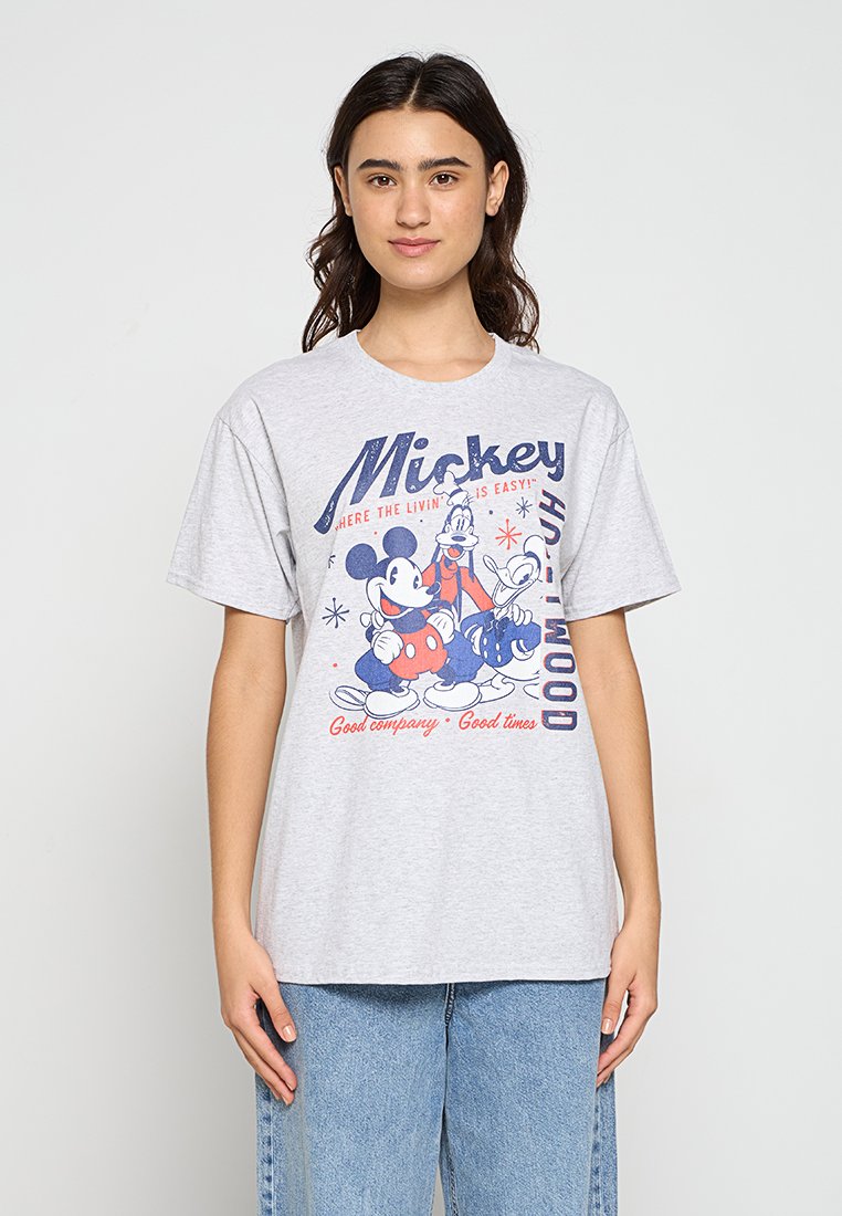 Disney T-shirt print lichtgrijs