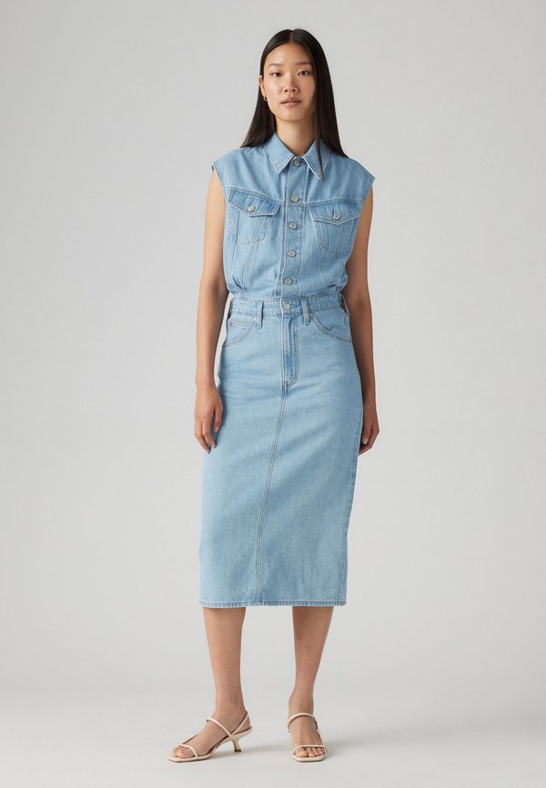 ICONIC SLEEVELESS DRESS - Denim dress