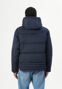 TOM TAILOR PUFFER WITH HOOD - Winterjacke - sky captain blue