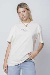 Kaotiko TAIYAKI UNISEX - Majica kratkih rukava s printom - ivory