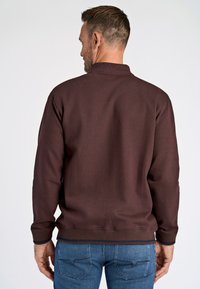 Jack's Sportswear BASEBALL COLLAR - Felpa con zip - dk red