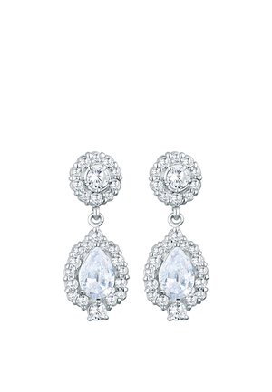 SPARKLING VBASIC DROP - MIT KRISTALLEN VON SWAROVSKI® - Øreringe - silberfarben