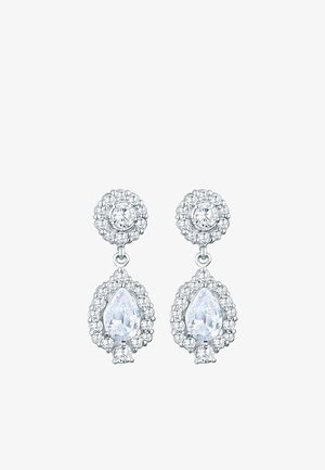 Elli, SPARKLING VBASIC DROP - MIT KRISTALLEN VON SWAROVSKI® - Ohrringe - silberfarben