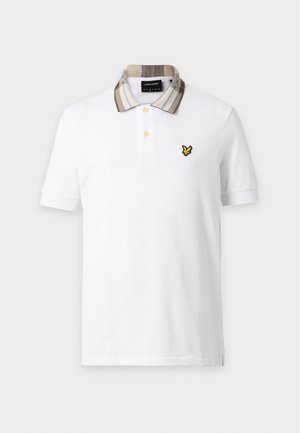 Lyle & Scott, TARTAN COLLAR - поло - white/cove