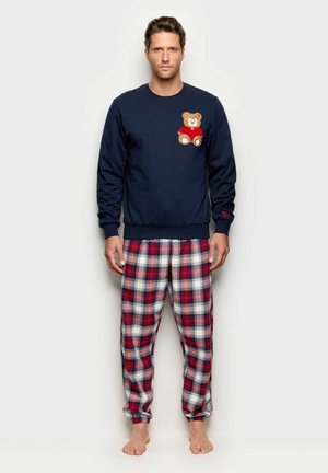 TRUDI FAMILY - SET - Nachtwäsche Set - dark blue checkered