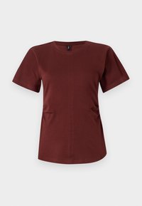 ONLMARIE LIFE SS RUCHING JRS - Basic póló - rum raisin