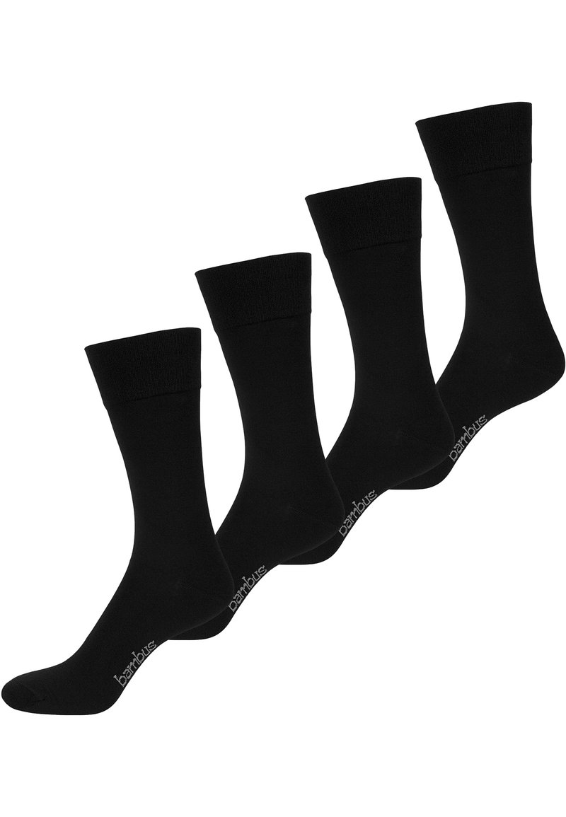 NUR DER 4 PACK BAMBUS KOMFORT Socken schwarz Zalando.de