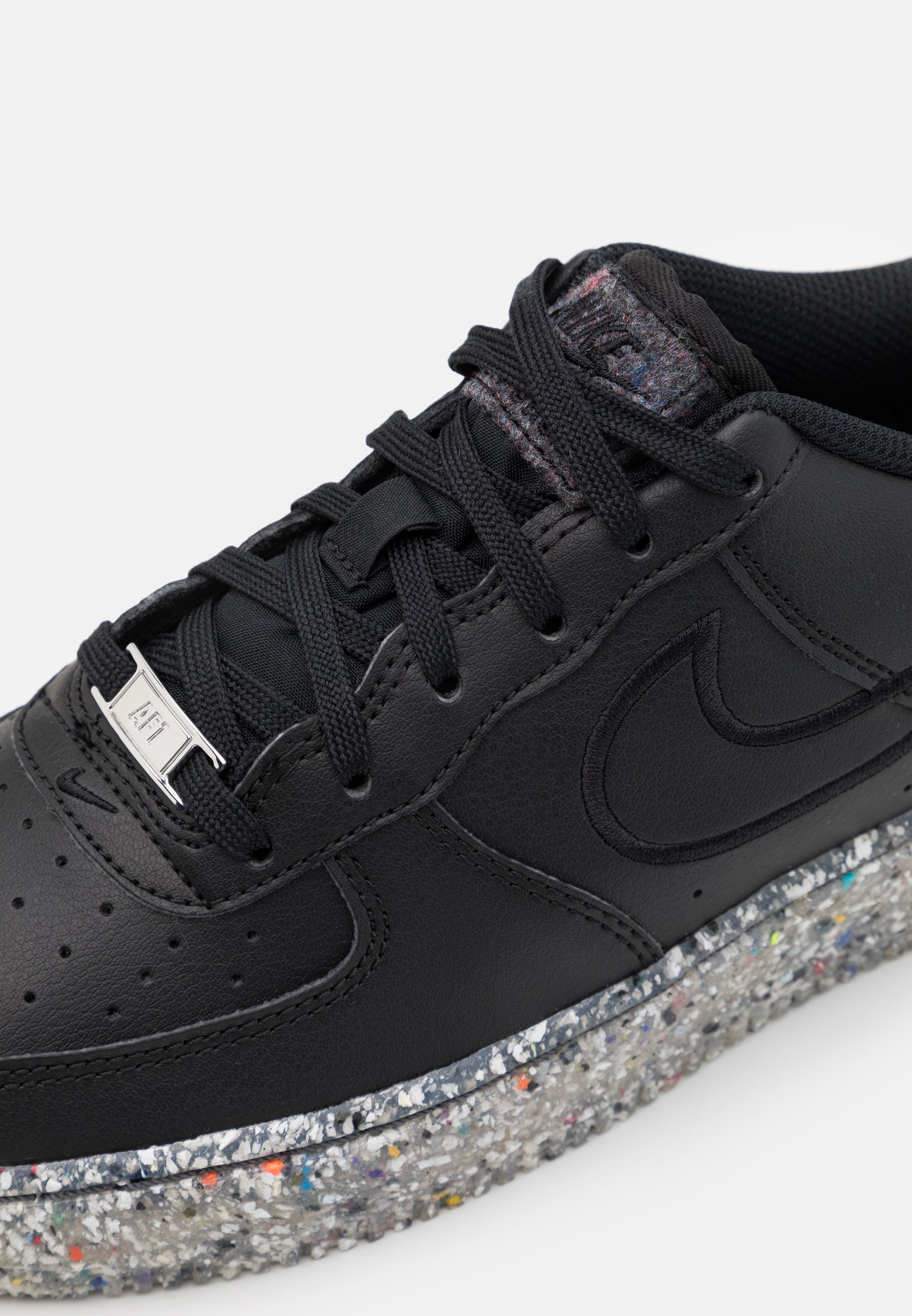 nike air force 1 black and silver