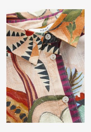 Next REGULAR FIT - LONG SLEEVE - Hemdbluse - abstract neutral papaya print