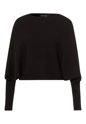 Stickad tröja - black