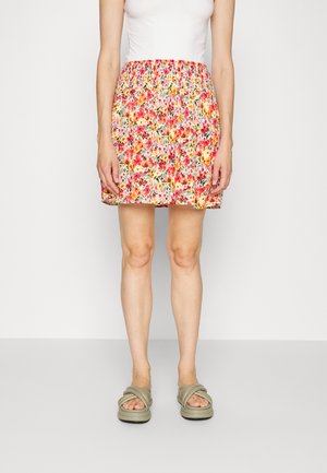 ONLFREDERIKKE SMOCK SKIRT - Minissaia - cloud dancer/pink