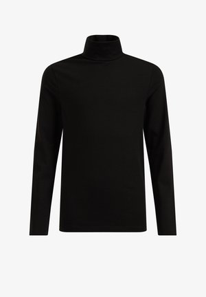 WE FASHION JONGENS T-SHIRT MET COL - Top s dlouhým rukávem - black