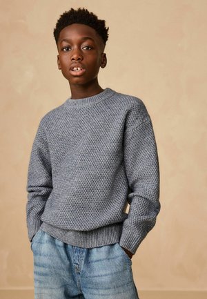 Next, CREW NECK - Striktrøje - blue