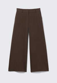 LOW FLARED SUIT - Bukse - brown