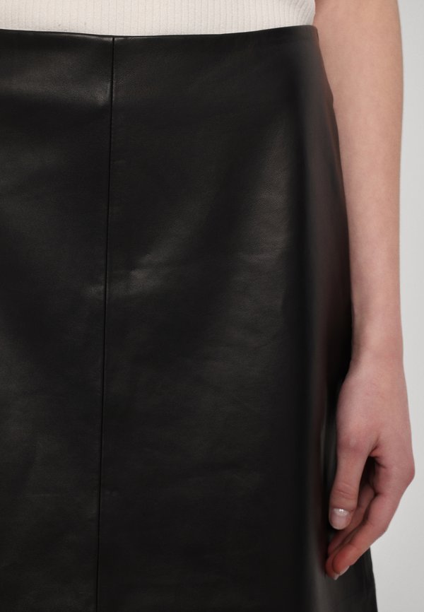 ROXY MIDI SKIRT - Leather skirt3