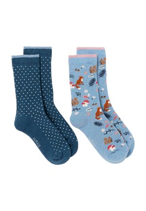 FatFace, 2 PAIRS OF WOODLAND WELLY SOCKS - Socken - blue