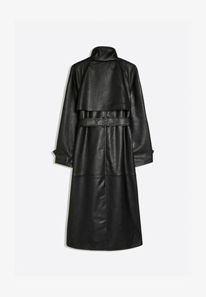 Bershka, Trenchcoat - black