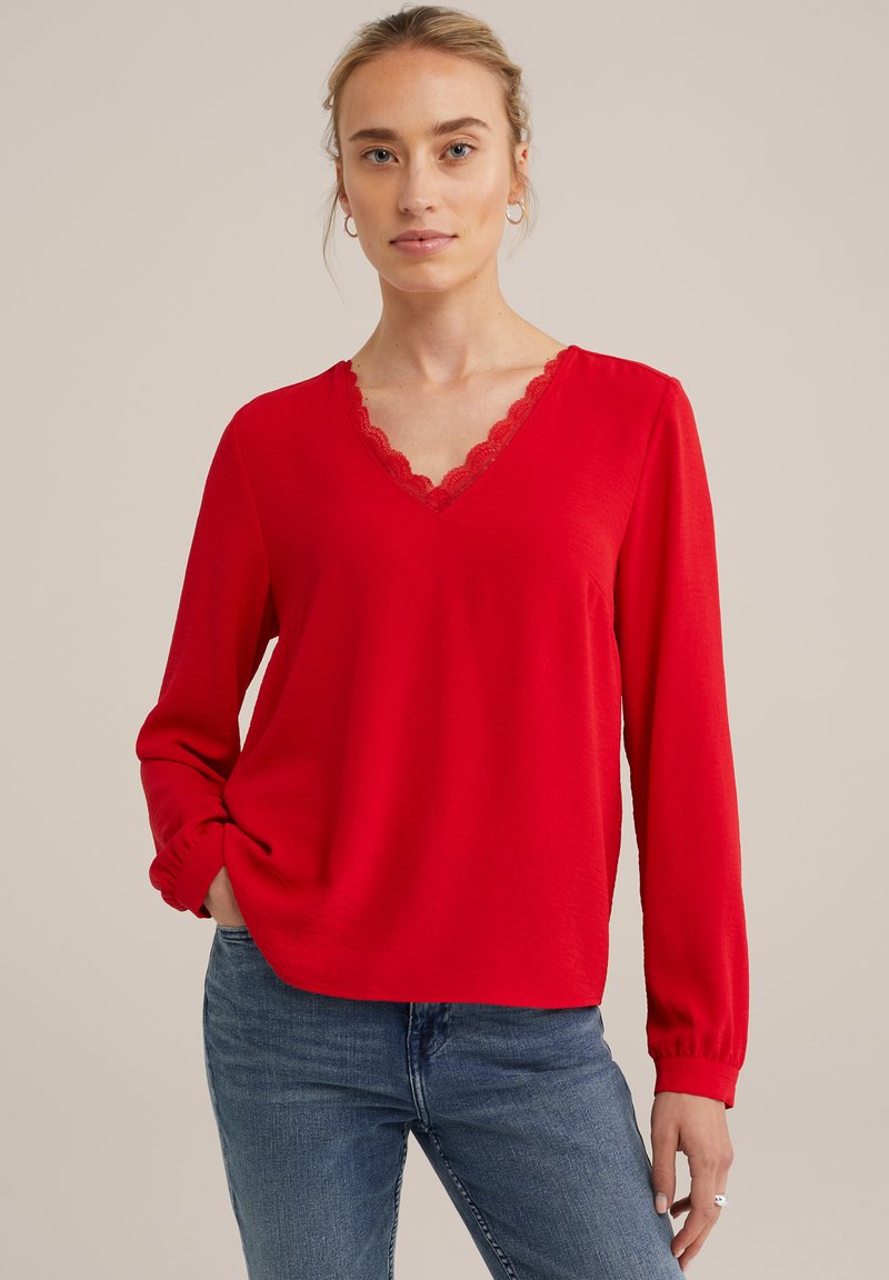 WE Fashion Hosszú ujj�ú felső - red