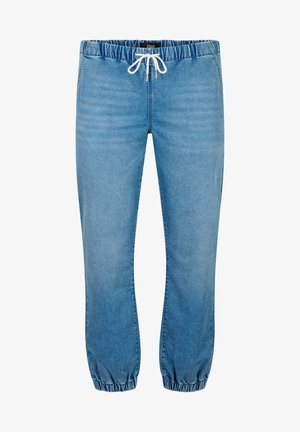 Zizzi WITH POCKETS - Jeans Tapered Fit - light blue denim