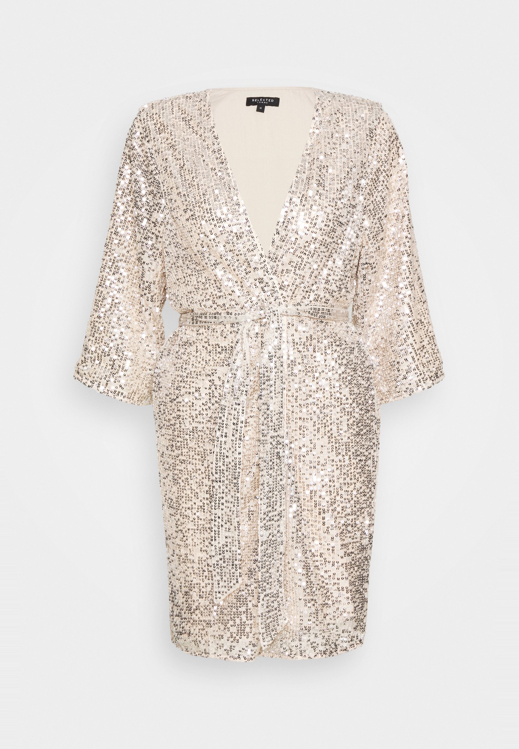 Selected Femme Slflucille Sequins Kimono Summer Jacket Silver Zalando De