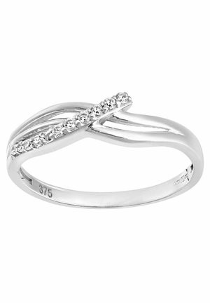 DIAMANT L'ÉTERNEL 9 CT ETERNITY WITH CZ STONES IN CROSSOVER SETTIN - Anello - silver coloured