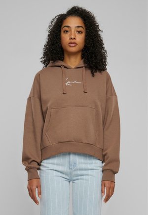 KW-HD031-024-05 KK SMALL SIGNATURE ESSENTIAL OS  - Sweat à capuche - taupe