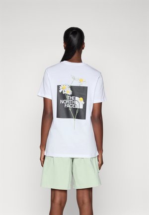 The North Face ALPINE FLOWER RELAXED TEE - Nyomott mintás póló - white