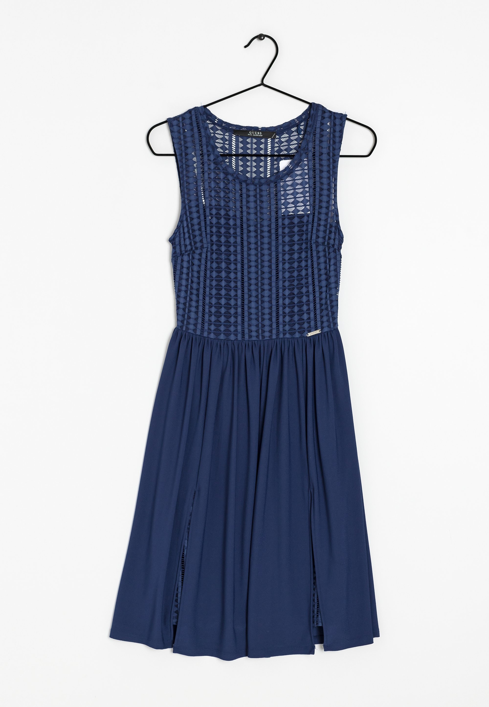 sachin and babi light blue dress Alex Evenings Petite Lace-Bodice Gown - Wedgewood main image 0