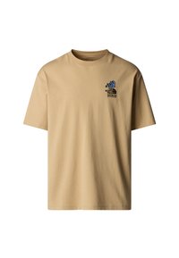 The North Face MOUNTAIN CLEANUP - Print T-shirt - khaki stone